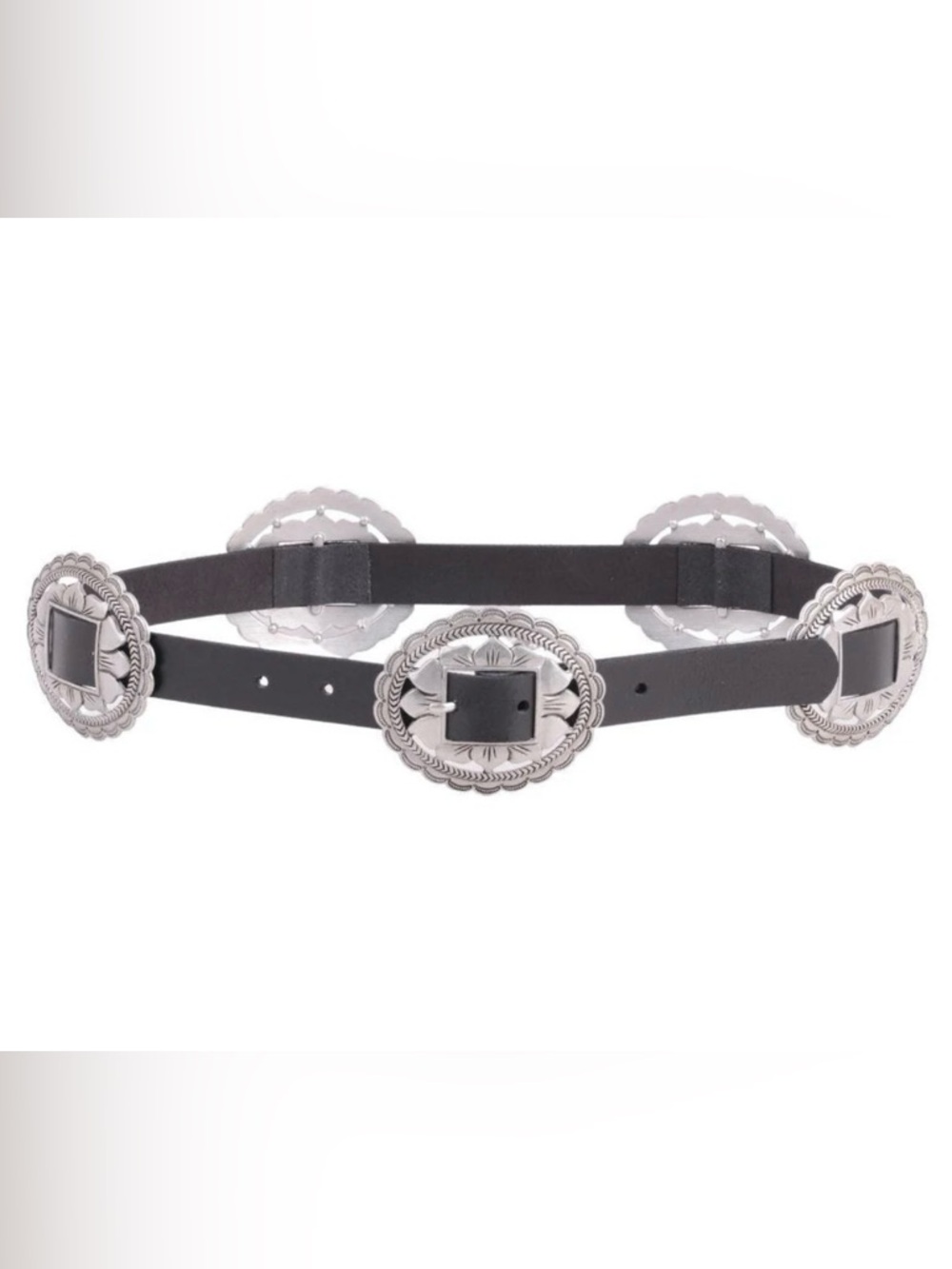 MOST WANTED - ORNATE WESTERN LEATHER CONCHO BELT